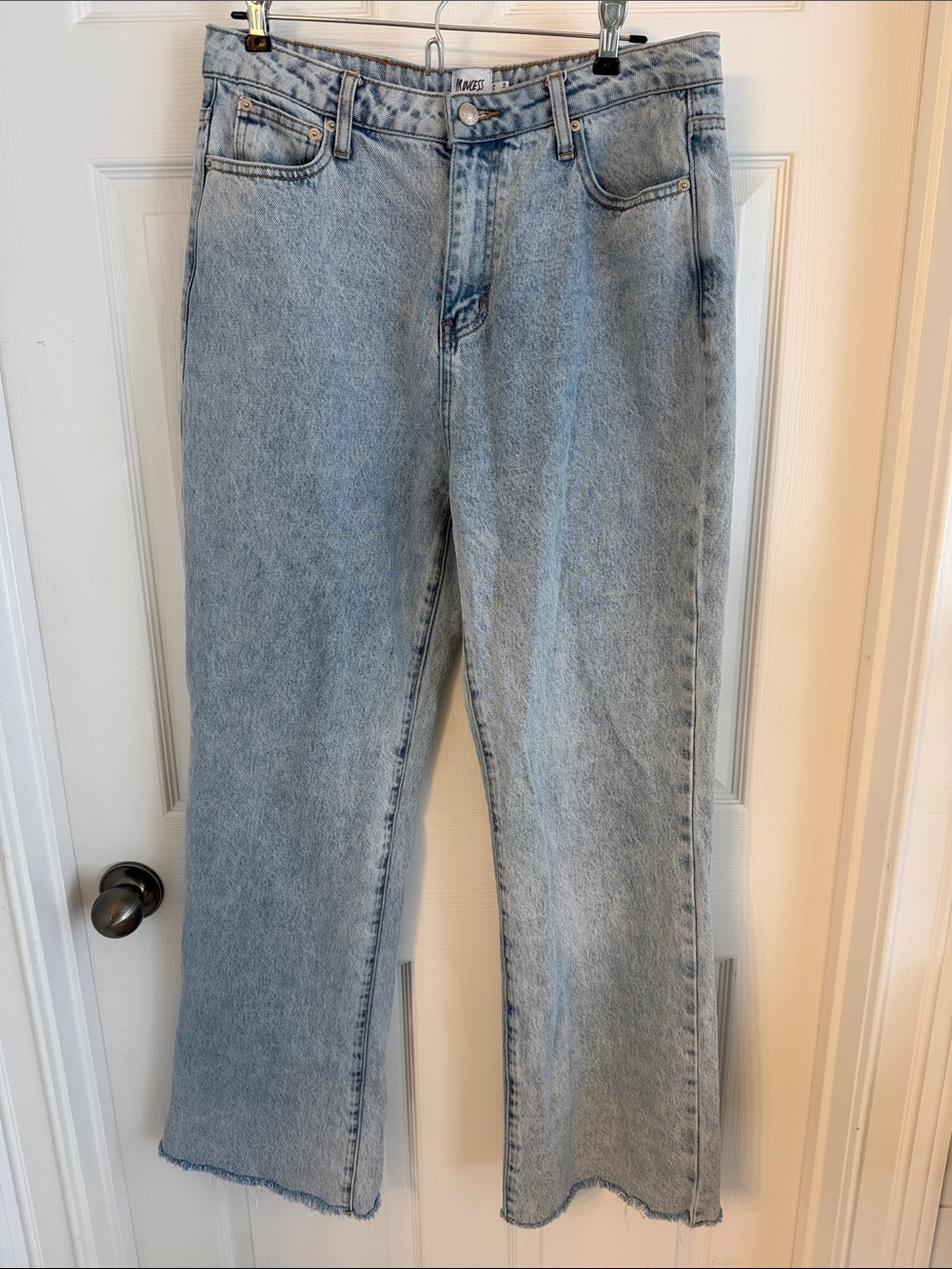 Princess Polly raw hem jeans size 8